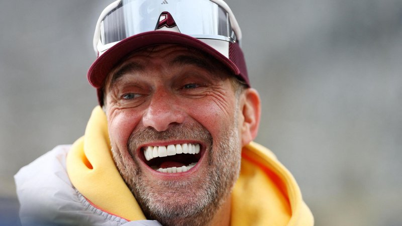 Former Liverpool manager Jurgen Klopp laughing