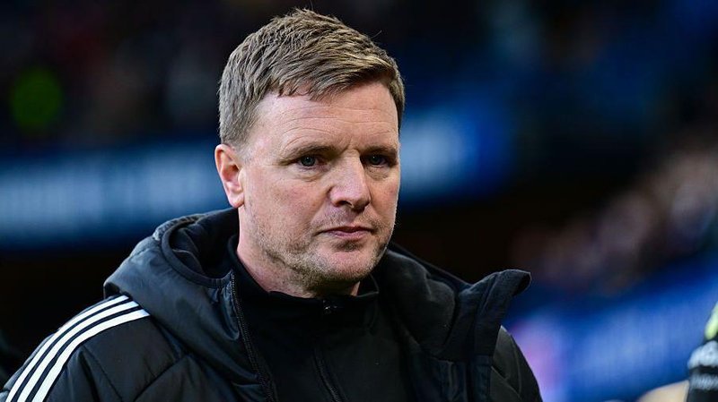 Eddie Howe during the game between Newcastle United and Chelsea on 14 March, 2026