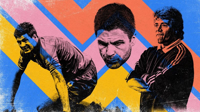 A graphic depicting Steven Gerrard, Mikel Arteta and Kevin Keegan