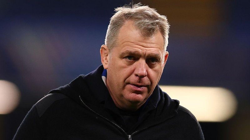 Chelsea chairman Todd Boehly looks on ahead of kick-off in the Blues' Champions League last-16 knockout match against Paris Saint-Germain at Stamford Bridge
