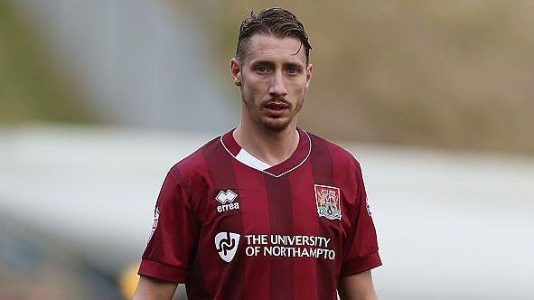 Lee Martin in action for Northampton Town