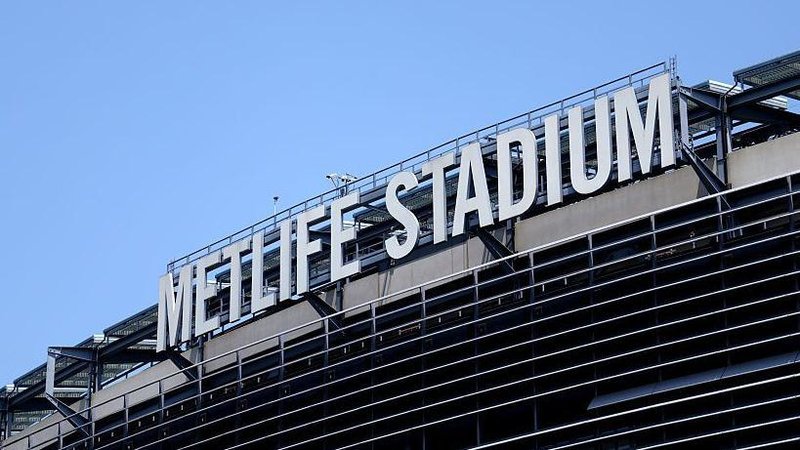 The view outside the MetLife Stadium, host venue of the Fifa World Cup 2026