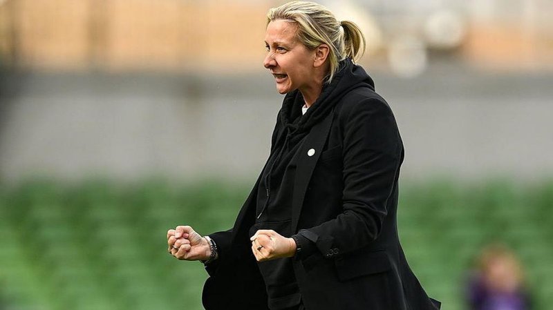 Carla Ward celebrates win