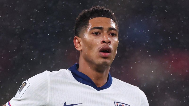 Jude Bellingham in action for England