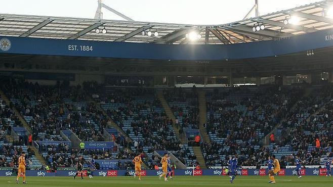 Empty seats for the kick-off during the Sky Bet Championship match between Leicester City and Hull City at 