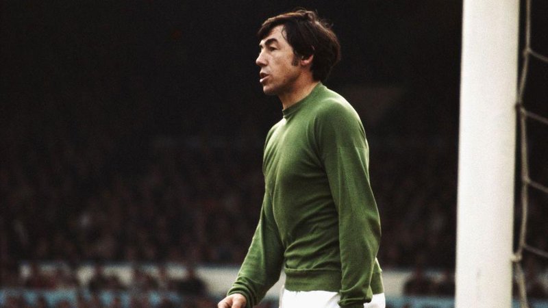 A picture of Gordon Banks in action for Stoke City. The England goalkeeper played 250 games for Stoke between 1967 and 1973, and he helped the club win their only major trophy when they beat Chelsea in the 1972 League Cup final