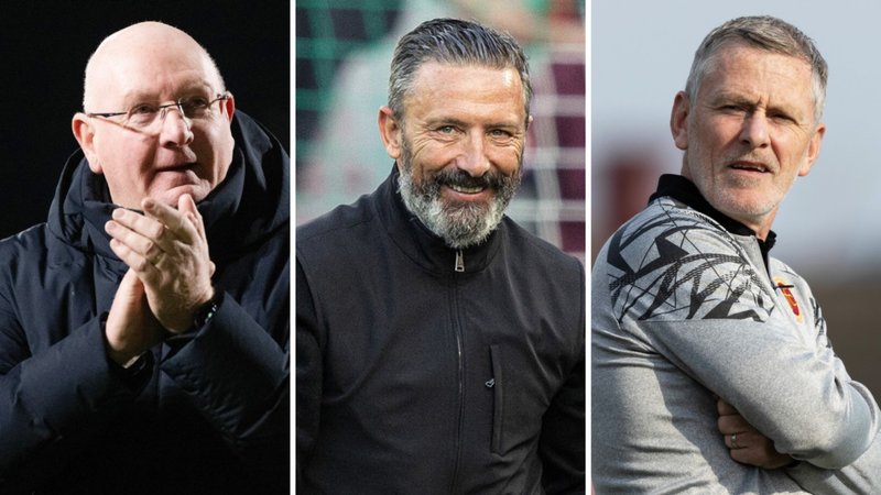 John McGlynn, Derek McInnes and Gary Naysmith