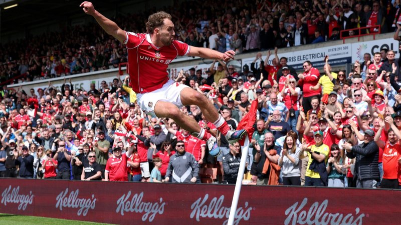 Sam Smith took flight with his goal celebration against Middlesbrough, slamming into the corner flag with a two-footed leap