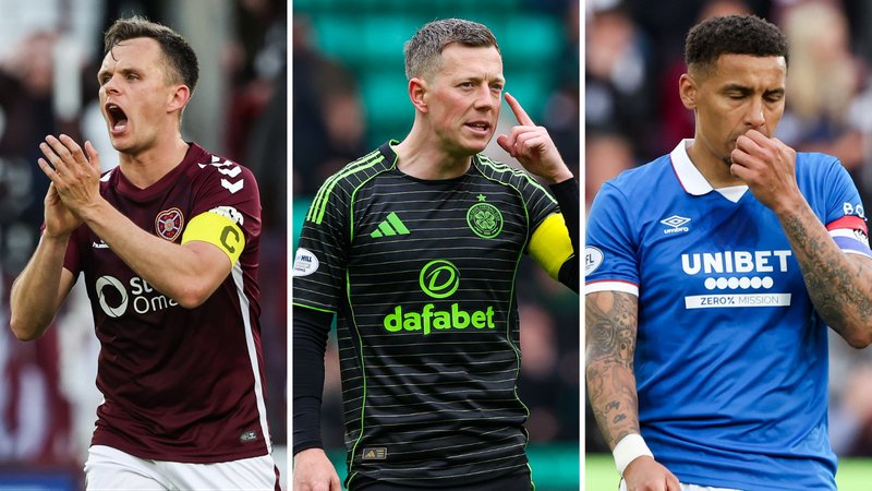 Lawrence Shankland, Callum McGregor and James Tavernier