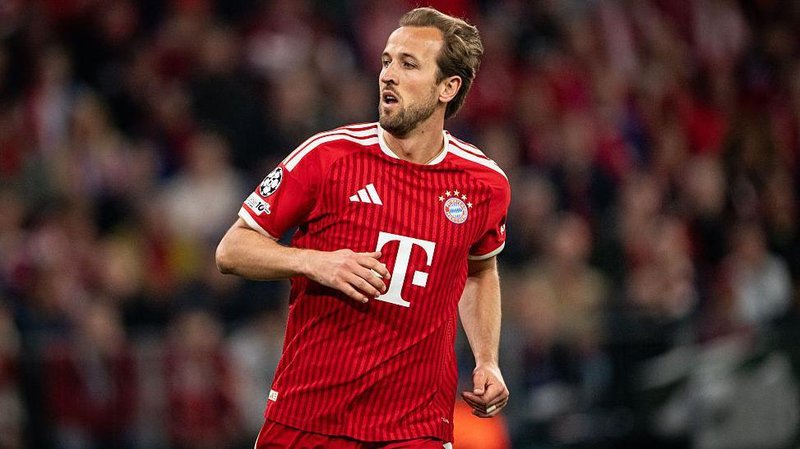 Harry Kane during the Champions League semi-final second leg between Bayern Munich and Paris St-Germain