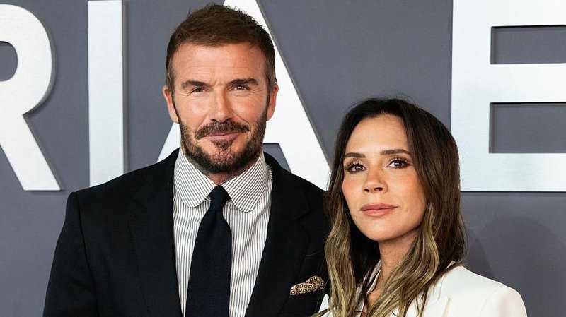 David and Victoria Beckham at the Victoria Beckham World Premiere in London in October 2025