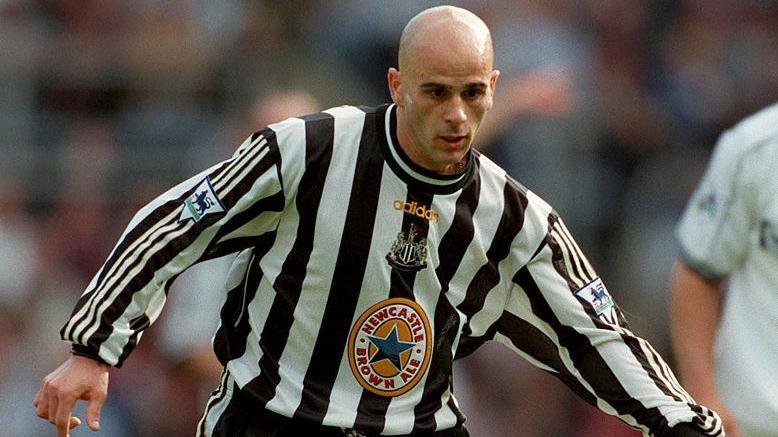 Temuri Ketsbaia playing for Newcastle in October 1997.