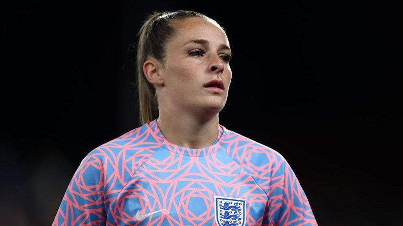 Ella Toone warms up before England's win over China in November