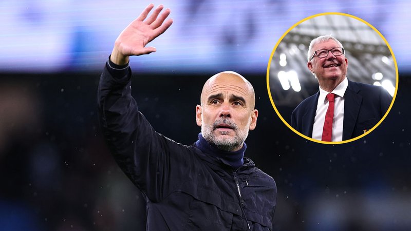 Pep Guardiola and Sir Alex Ferguson