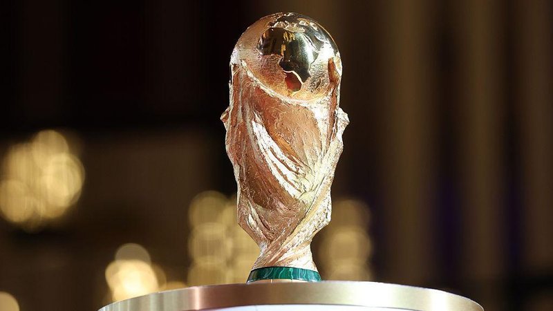 The World Cup trophy