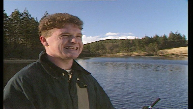 A picture of Paul Gascoigne fishing