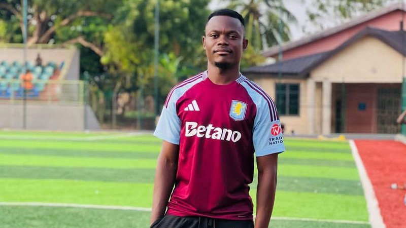 Aston Villa fan Owusu Boakye Amando