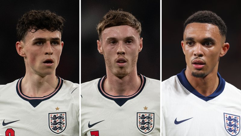 Phil Foden, Cole Palmer and Trent Alexander-Arnold  